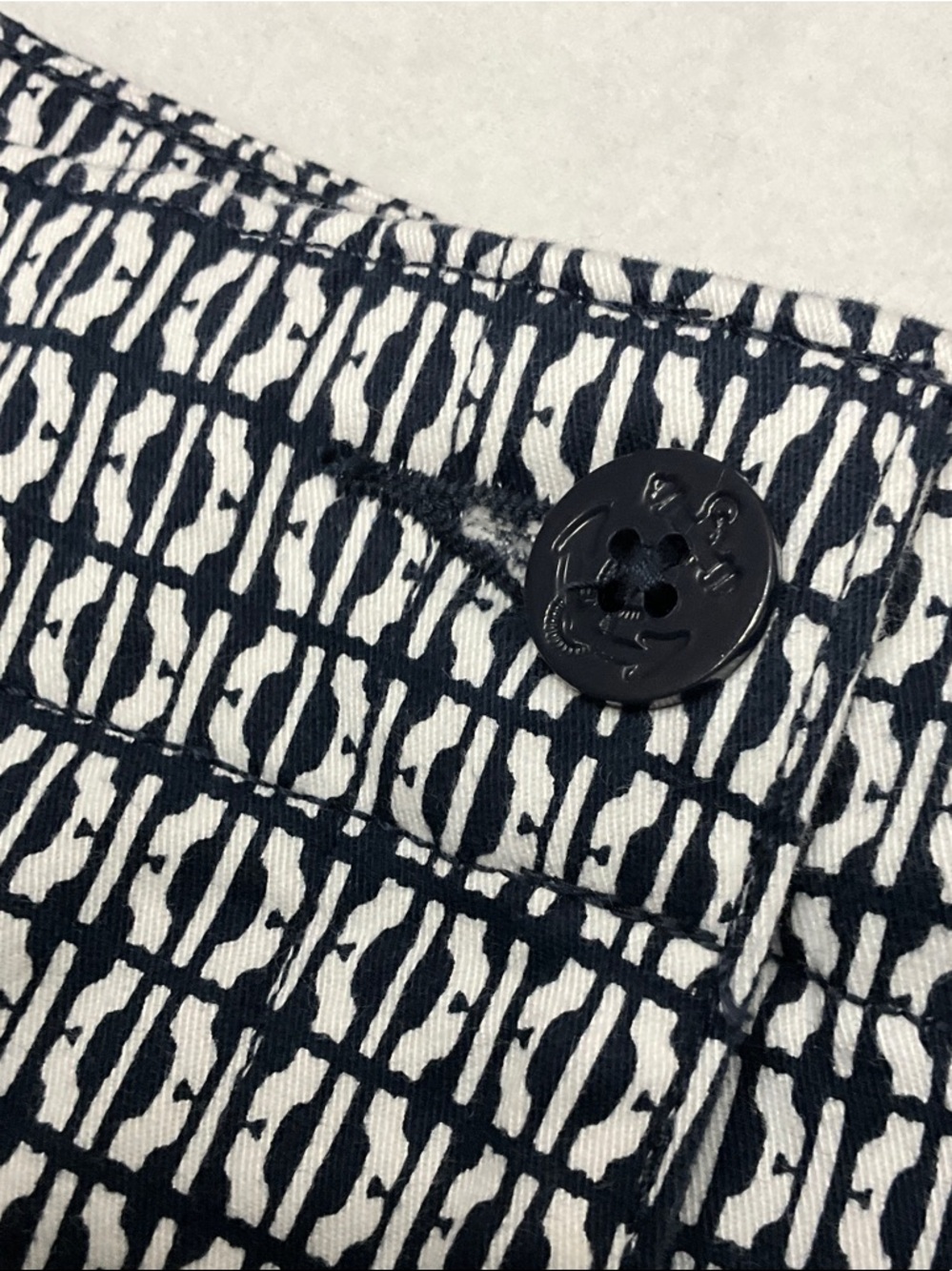 Nautica Black and White women’s flat front shorts-16 - Picture 3 of 8